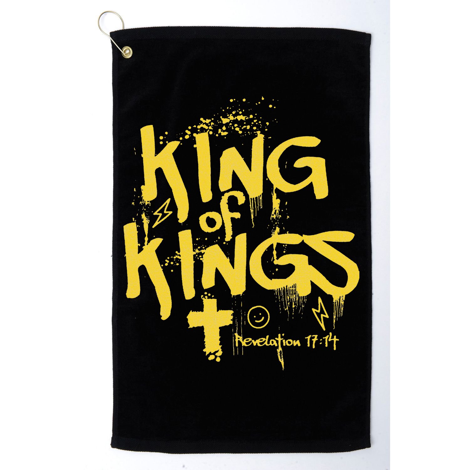 Vintage King Of Kings Graffiti Revelation 17 14 Jesus Faith Golf Towel