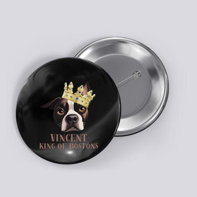 Vincent King Of Bostons Button