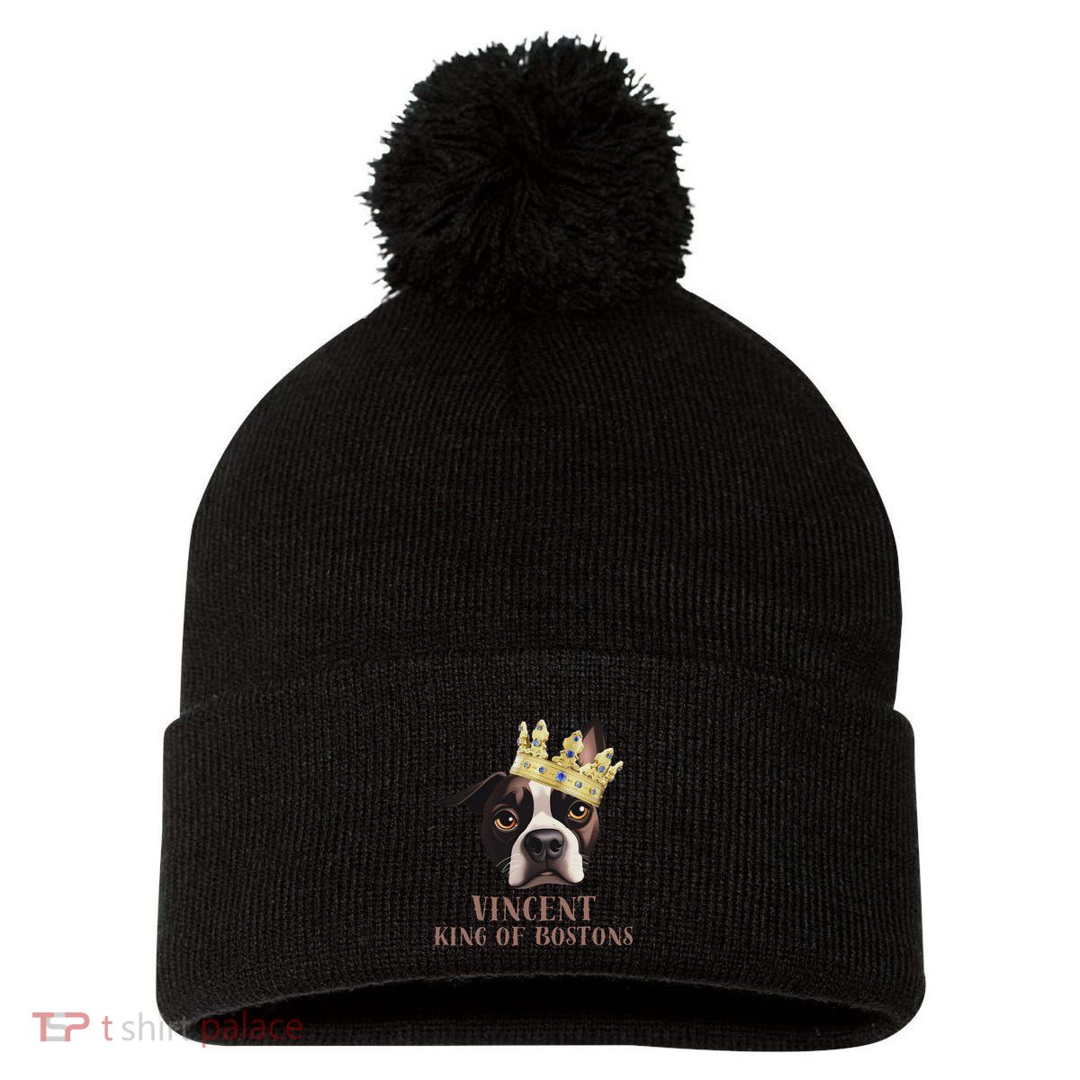 Vincent King Of Bostons Pom Pom 12in Knit Beanie