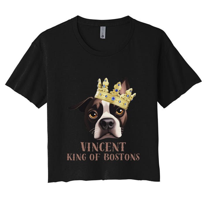 Vincent King Of Bostons Women's Crop Top Tee