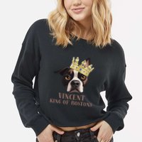 Vincent King Of Bostons Cropped Pullover Crew