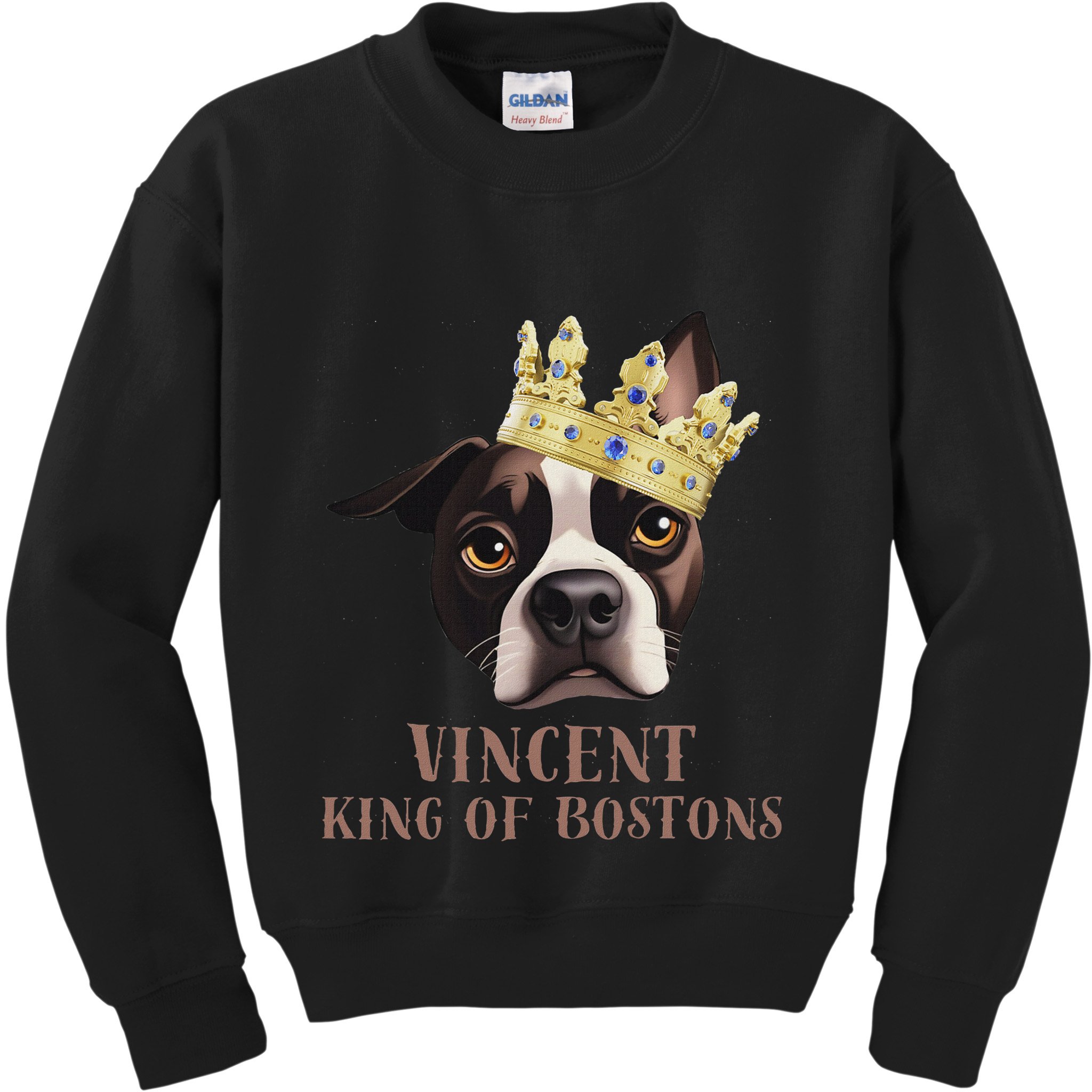 Vincent King Of Bostons Kids Sweatshirt