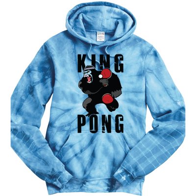 Vintage King Pong Ping Pong Table Tennis Player Game Gift Tie Dye Hoodie