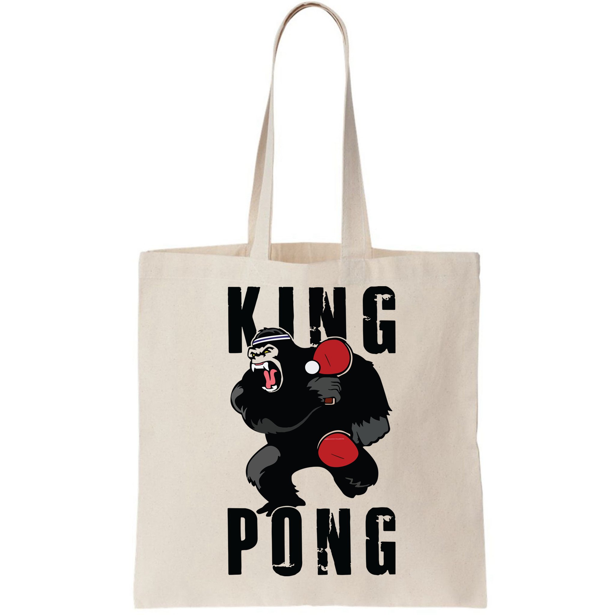 Vintage King Pong Ping Pong Table Tennis Player Game Gift Bag