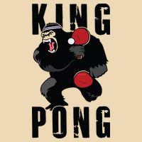 Vintage King Pong Ping Pong Table Tennis Player Game Gift Bag