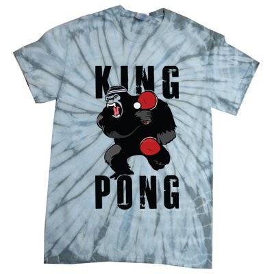 Vintage King Pong Ping Pong Table Tennis Player Game Gift Tie-Dye T-Shirt