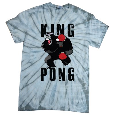 Vintage King Pong Ping Pong Table Tennis Player Game Gift Tie-Dye T-Shirt