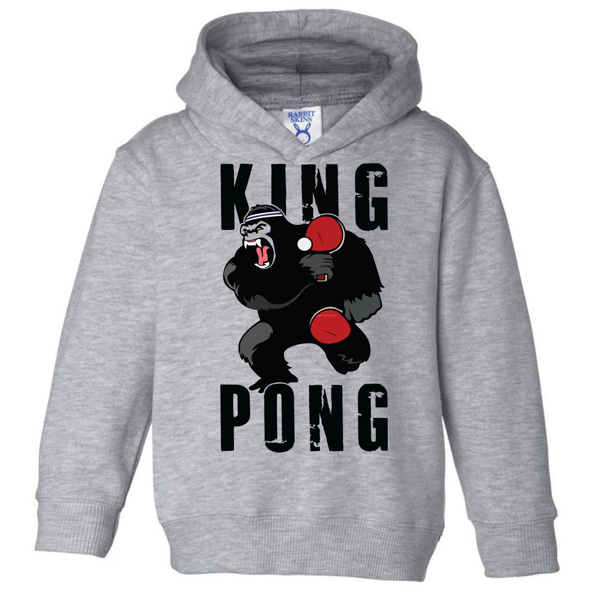 Vintage King Pong Ping Pong Table Tennis Player Game Gift Toddler Hoodie