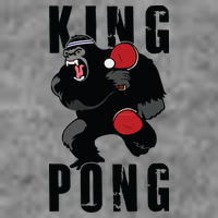 Vintage King Pong Ping Pong Table Tennis Player Game Gift Toddler Hoodie