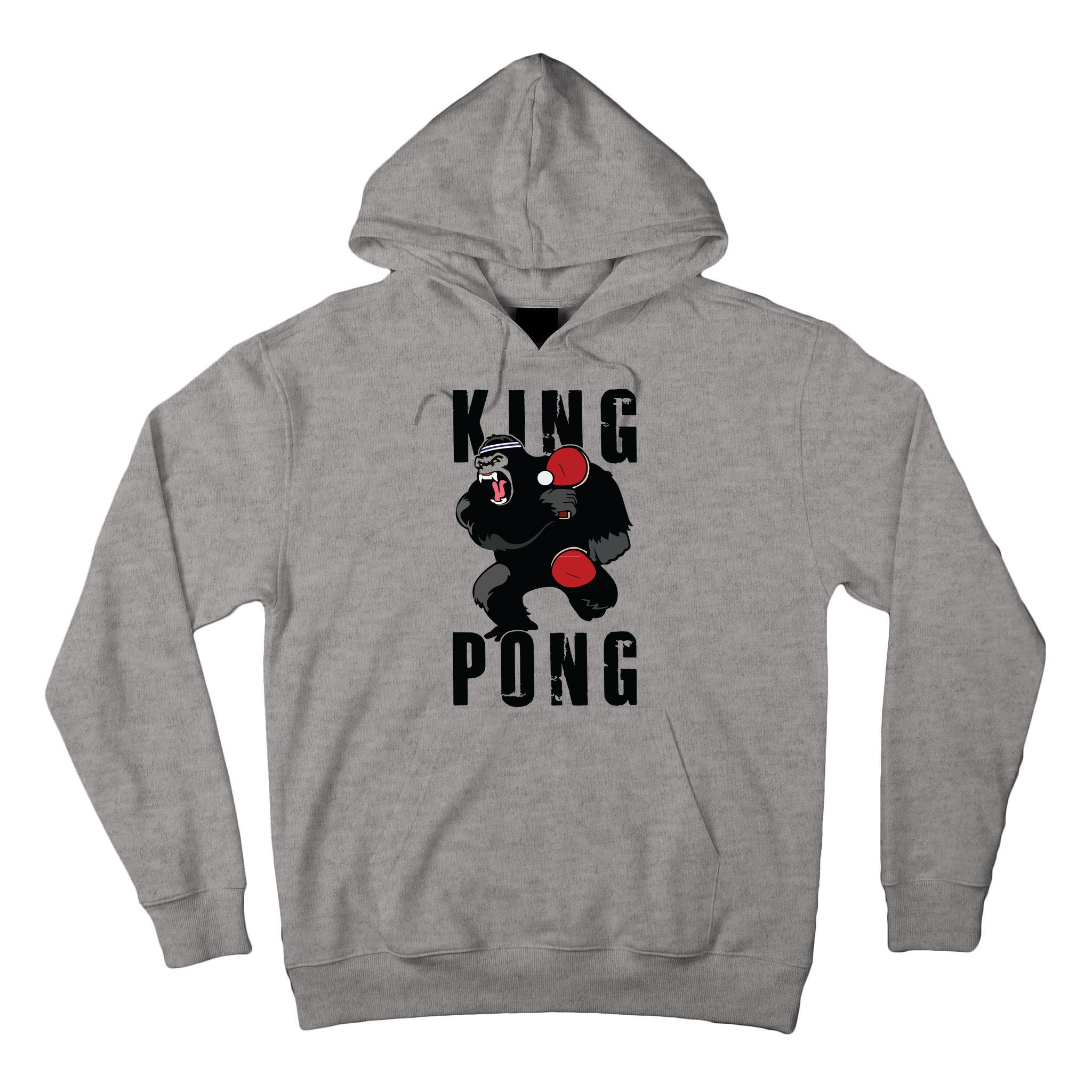 Vintage King Pong Ping Pong Table Tennis Player Game Gift Tall Hoodie