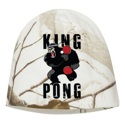 Vintage King Pong Ping Pong Table Tennis Player Game Gift Kati - Camo Knit Beanie