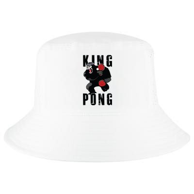 Vintage King Pong Ping Pong Table Tennis Player Game Gift Cool Comfort Performance Bucket Hat