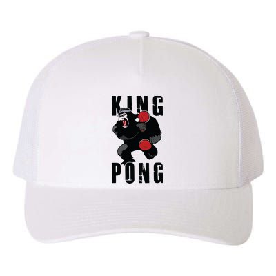 Vintage King Pong Ping Pong Table Tennis Player Game Gift Yupoong Adult 5-Panel Trucker Hat