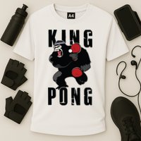 Vintage King Pong Ping Pong Table Tennis Player Game Gift Performance Shirt