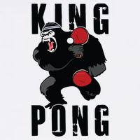 Vintage King Pong Ping Pong Table Tennis Player Game Gift Performance Shirt