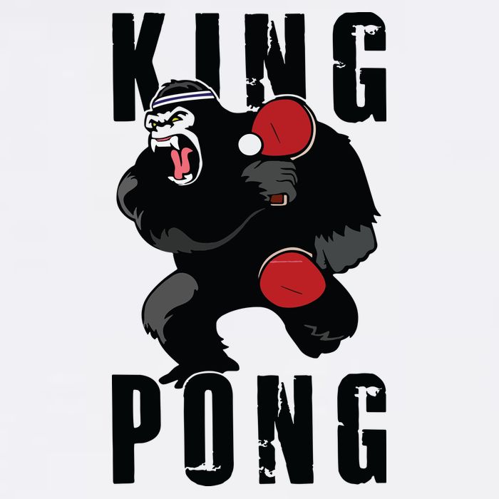 Vintage King Pong Ping Pong Table Tennis Player Game Gift Performance Shirt