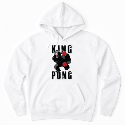 Vintage King Pong Ping Pong Table Tennis Player Game Gift Hoodie