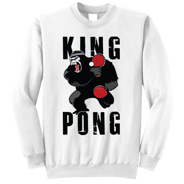 Vintage King Pong Ping Pong Table Tennis Player Game Gift Sweatshirt