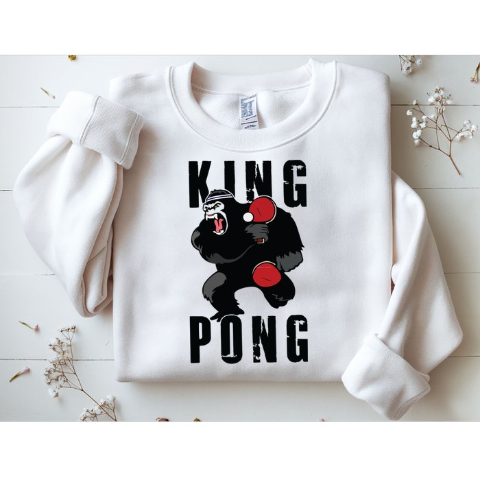 Vintage King Pong Ping Pong Table Tennis Player Game Gift Sweatshirt
