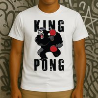 Vintage King Pong Ping Pong Table Tennis Player Game Gift T-Shirt