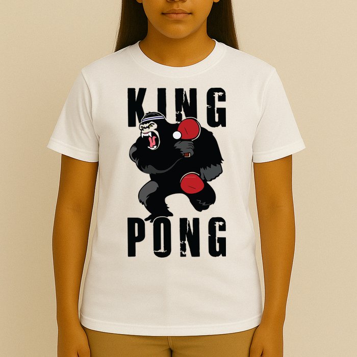 Vintage King Pong Ping Pong Table Tennis Player Game Gift T-Shirt