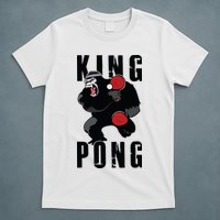 Vintage King Pong Ping Pong Table Tennis Player Game Gift T-Shirt