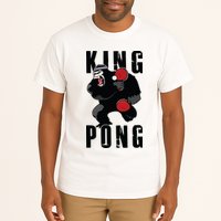 Vintage King Pong Ping Pong Table Tennis Player Game Gift Tall T-Shirt