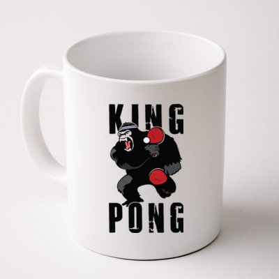 Vintage King Pong Ping Pong Table Tennis Player Game Gift Coffee Mug