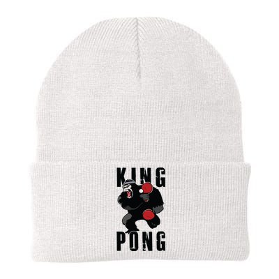 Vintage King Pong Ping Pong Table Tennis Player Game Gift Knit Cap Winter Beanie