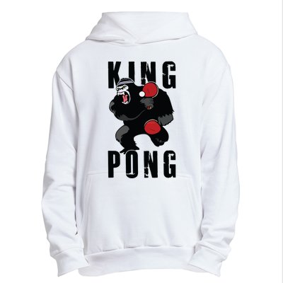 Vintage King Pong Ping Pong Table Tennis Player Game Gift Urban Pullover Hoodie