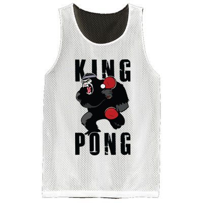 Vintage King Pong Ping Pong Table Tennis Player Game Gift Mesh Reversible Basketball Jersey Tank