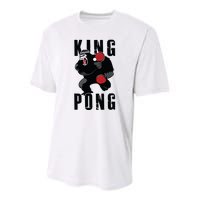 Vintage King Pong Ping Pong Table Tennis Player Game Gift Youth Performance Sprint T-Shirt