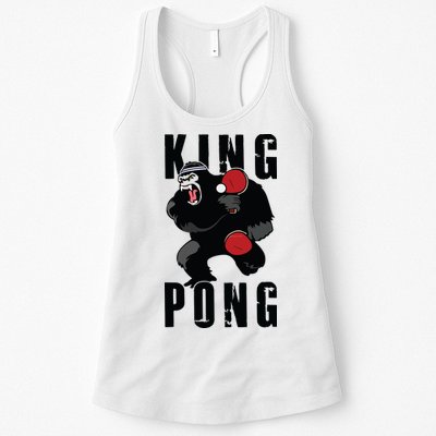 Vintage King Pong Ping Pong Table Tennis Player Game Gift Womens Tank Top