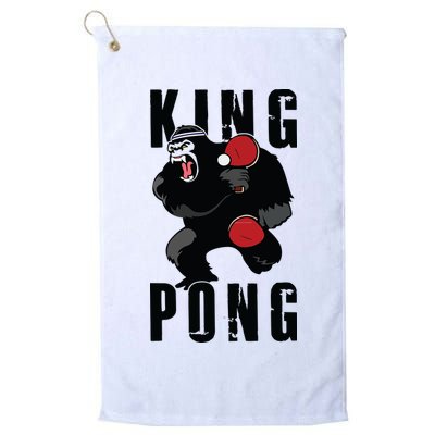 Vintage King Pong Ping Pong Table Tennis Player Game Gift Golf Towel