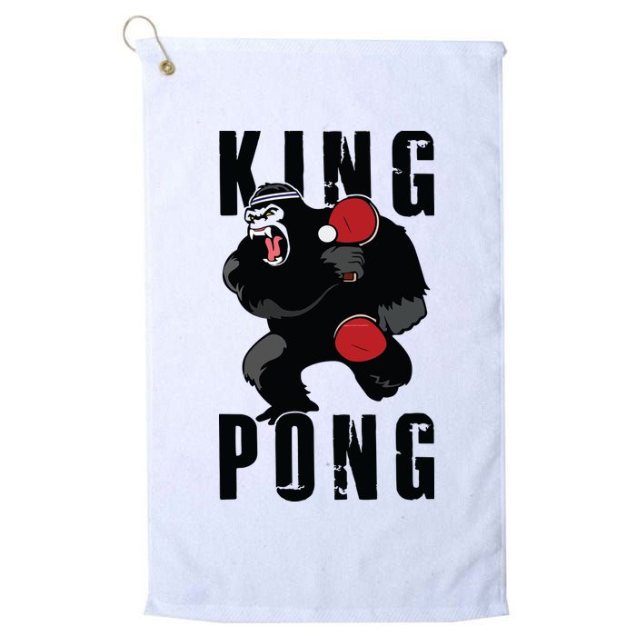 Vintage King Pong Ping Pong Table Tennis Player Game Gift Golf Towel