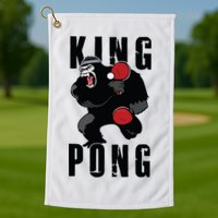 Vintage King Pong Ping Pong Table Tennis Player Game Gift Golf Towel