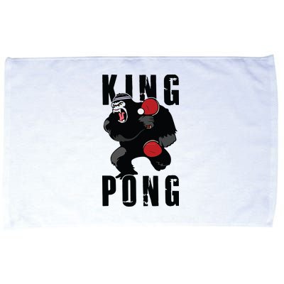 Vintage King Pong Ping Pong Table Tennis Player Game Gift Microfiber Hand Towel