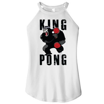 Vintage King Pong Ping Pong Table Tennis Player Game Gift Women's Perfect Tri Rocker Tank