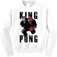 Vintage King Pong Ping Pong Table Tennis Player Game Gift Kids Sweatshirt