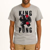 Vintage King Pong Ping Pong Table Tennis Player Game Tall T-Shirt