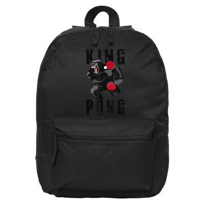 Vintage King Pong Ping Pong Table Tennis Player Game 16 in Basic Backpack