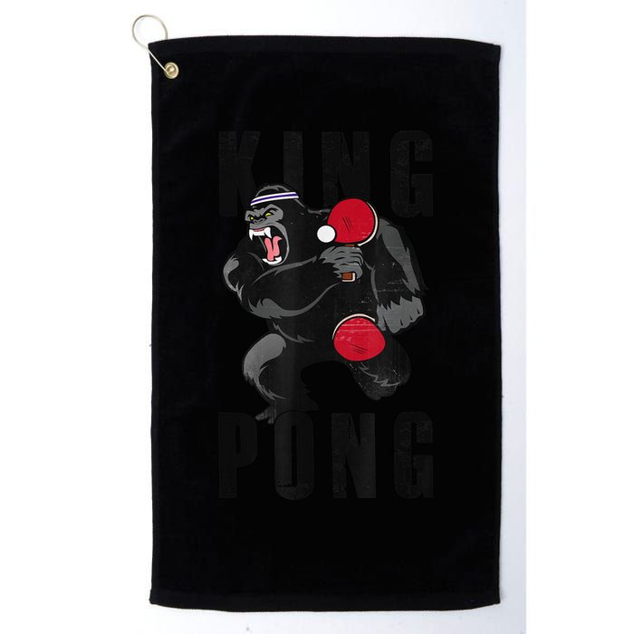 Vintage King Pong Ping Pong Table Tennis Player Game Golf Towel