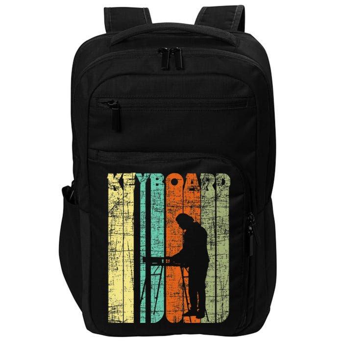 Vintage Keyboard Player Keyboardist Keyboarder Pianist Impact Tech Backpack