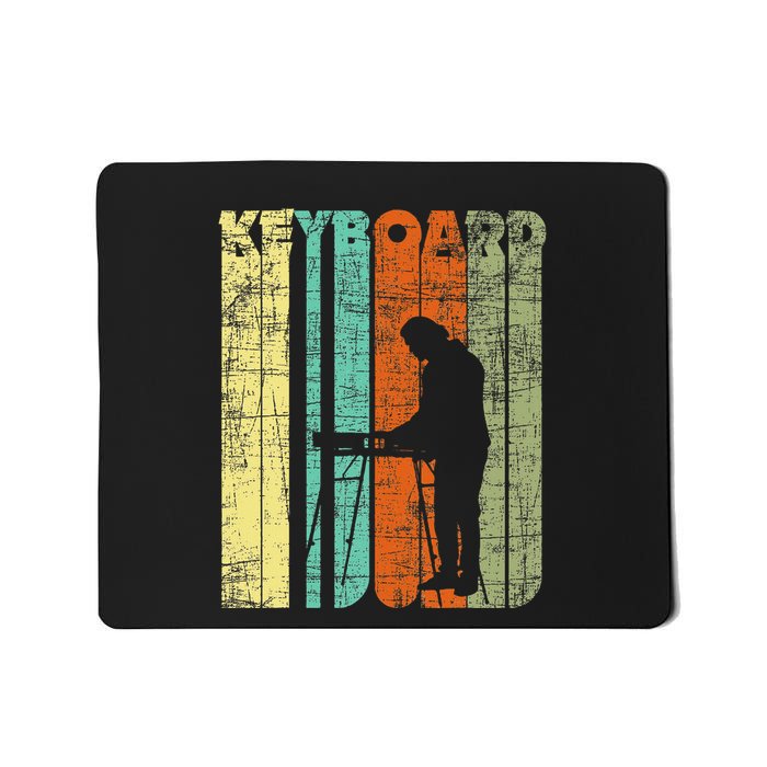 Vintage Keyboard Player Keyboardist Keyboarder Pianist Mousepad