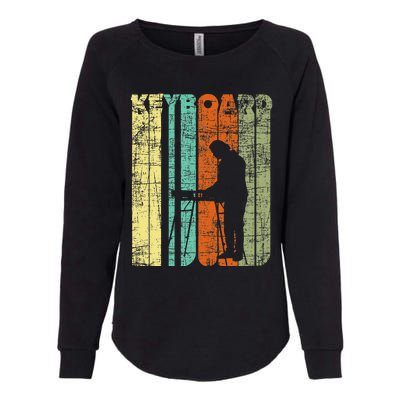 Vintage Keyboard Player Keyboardist Keyboarder Pianist Womens California Wash Sweatshirt