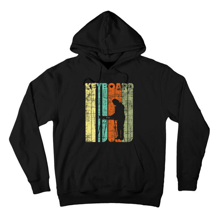 Vintage Keyboard Player Keyboardist Keyboarder Pianist Tall Hoodie