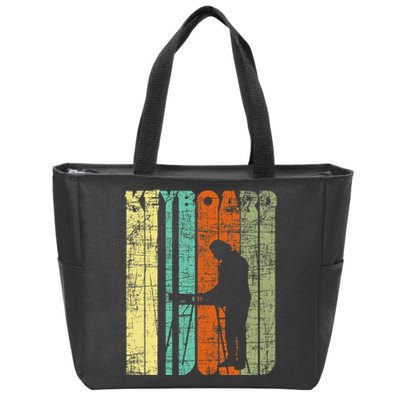 Vintage Keyboard Player Keyboardist Keyboarder Pianist Zip Tote Bag