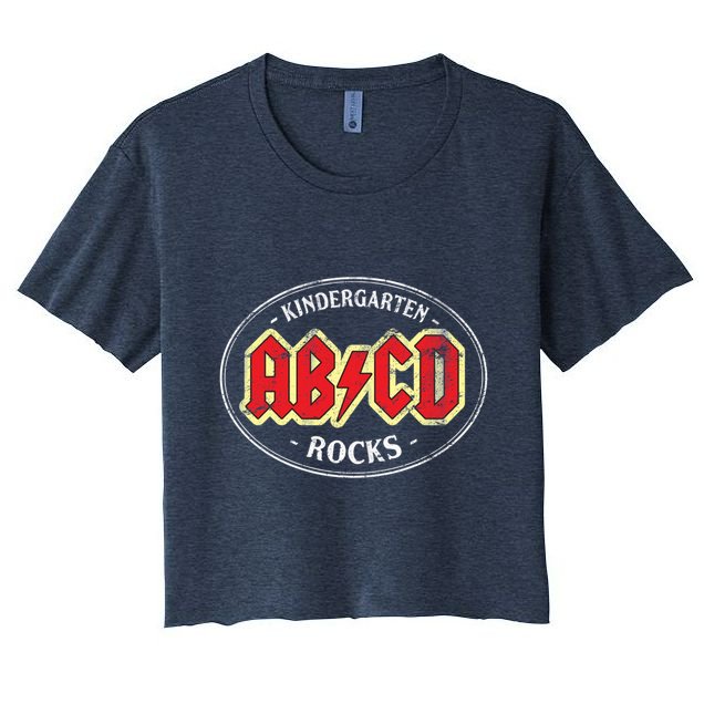 Vintage Kindergarten Rocks Dark Essential Crop Top