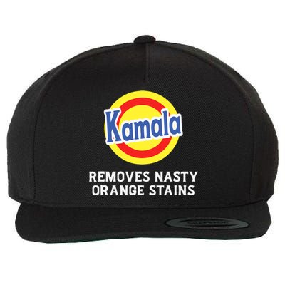 Vote Kamala Removes Nasty Orange Stains Detergent Funny Wool Snapback Cap