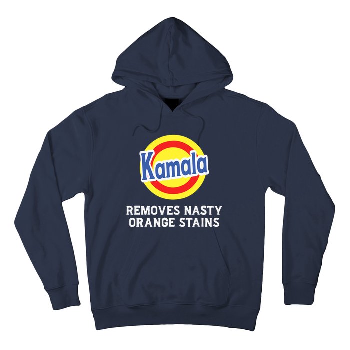 Vote Kamala Removes Nasty Orange Stains Detergent Funny Hoodie